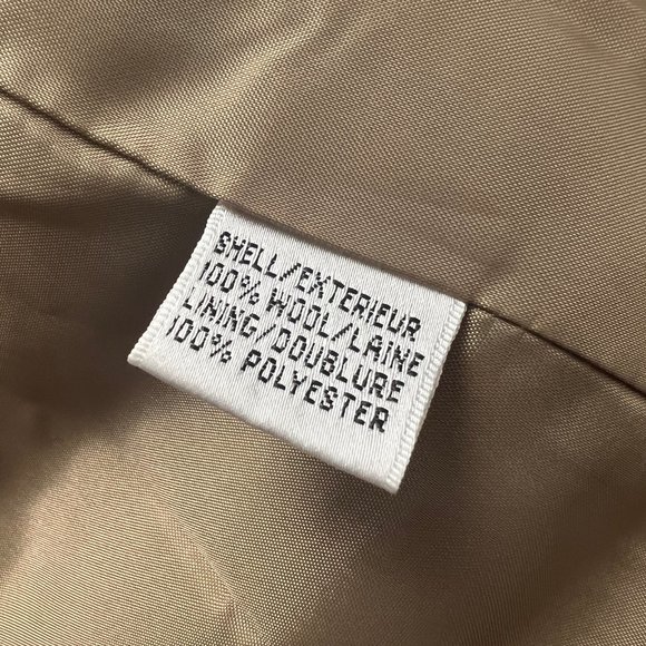 Vintage Plaid Tartan Wool Belted Oversized Blazer Jacket Pea Coat Preppy Fall - Picture 6 of 7